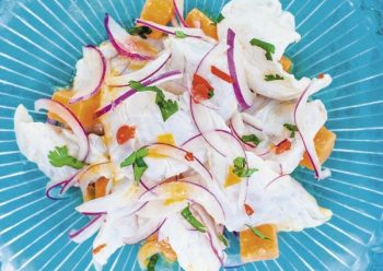 Ceviche姑且译作柠汁腌鱼生，指明其中最重要的两个原料便是青柠汁与鱼生。广义来讲，是柑橘属（citrus）植物果肉汁液与新鲜生鱼混合而成。